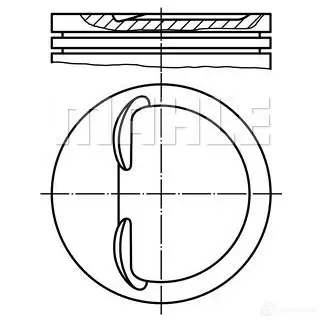 Поршень MAHLE ORIGINAL 2354715 56 07468 C 1XLVS4 448 18 01 изображение 0