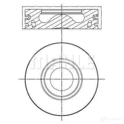 Поршень MAHLE ORIGINAL 013 PI 00140 000 1437592175 QRHEEP R
