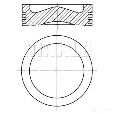 Поршень MAHLE ORIGINAL 1425138189 4009026978436 039 PI 00125 010 H9F SK1D изображение 0