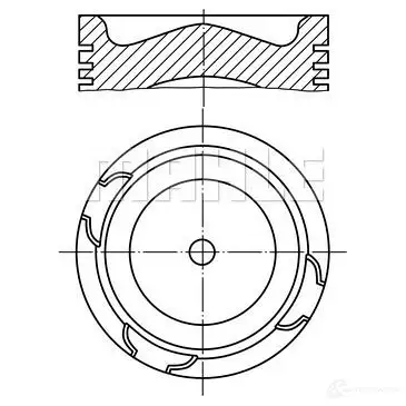 Поршень MAHLE ORIGINAL 213 69 00 W2H8X 56 13128 0 2353604 изображение 0