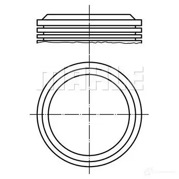 Поршень MAHLE ORIGINAL 039 53 00 56 14228 0 2348722 53 24128 0 изображение 0