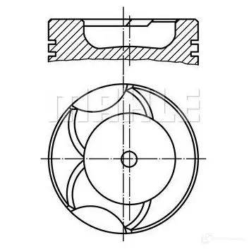 Поршень MAHLE ORIGINAL 014 63 00 3ZL9PQ 56 06518 0 2345710