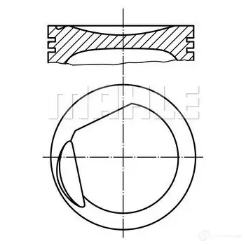 Поршень MAHLE ORIGINAL 2349507 56 02498 0 0612700 HKMYT