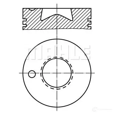 Поршень MAHLE ORIGINAL 003 62 00 2343474 K8I6IMT 56 12568 0