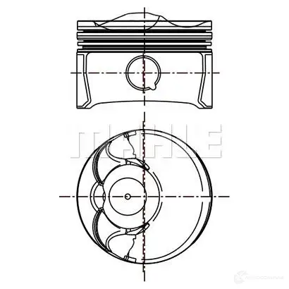 Поршень MAHLE ORIGINAL 2346544 028 01 02 2D QOTG 4009026965412