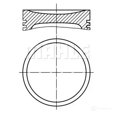 Поршень MAHLE ORIGINAL 56 01328 C NRA8SC 008 91 01 2344647