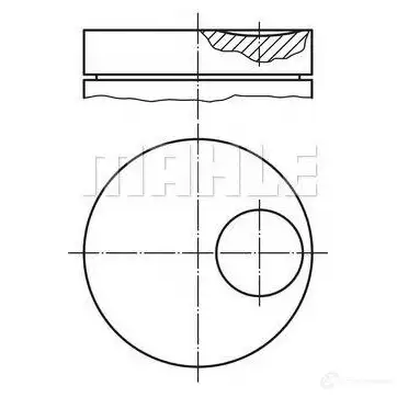 Поршень MAHLE ORIGINAL 4009026531570 1423552319 0145910 8TF UTRV