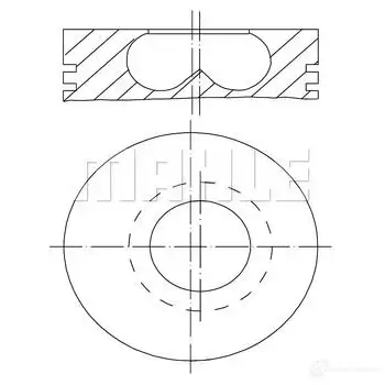 Поршень MAHLE ORIGINAL RJ2XGC 009 50 01 59 83148 C 2344798