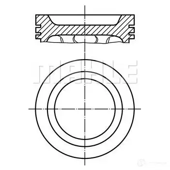 Поршень MAHLE ORIGINAL C7745P 2347884 56 10998 0 037 23 00