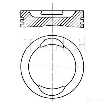 Поршень MAHLE ORIGINAL 56 10498 2W 029 73 00 2346730 56 10498 0