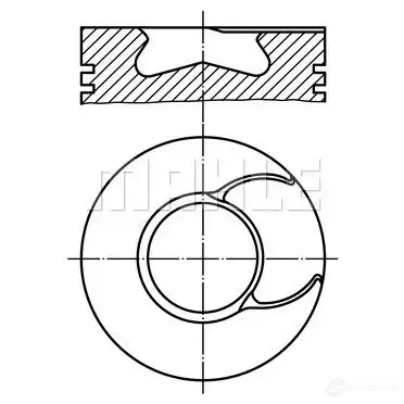 Поршень MAHLE ORIGINAL 2353593 56 13108 0 213 66 00 MRHBV