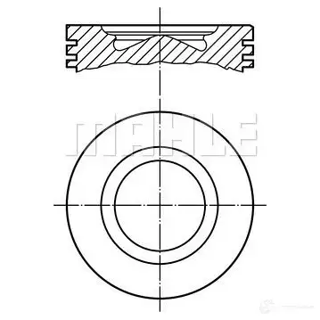 Поршень MAHLE ORIGINAL RPJZEW 009 97 00 56 04098 0 2344896 изображение 0