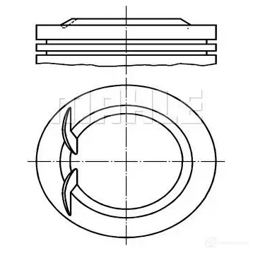 Поршень MAHLE ORIGINAL 56 05868 D 0088902 2344645 38C07JS