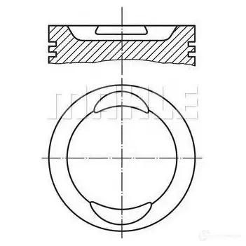 Поршень MAHLE ORIGINAL Z 6RI064 029 02 02 2346673 4009026528204