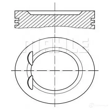 Поршень MAHLE ORIGINAL 1423552230 G VLMQ 4009026536810 0110300 изображение 0