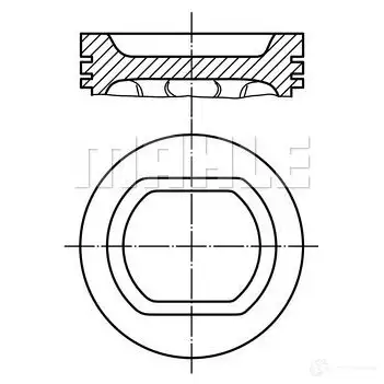 Поршень MAHLE ORIGINAL MQ7BI1Z 2346086 56 09618 0 0216100 изображение 0