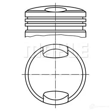 Поршень MAHLE ORIGINAL 56 07998 1 56 07998 2 2355343 6761200 изображение 0