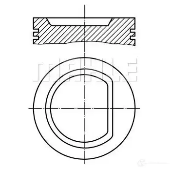 Поршень MAHLE ORIGINAL 9OFFNLG 56 04018 0 2347086 030 32 00
