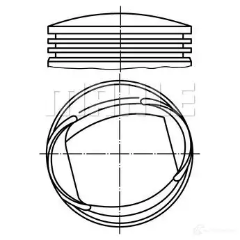 Поршень MAHLE ORIGINAL 013 61 02 2345536 6WG RX6 4009026532881