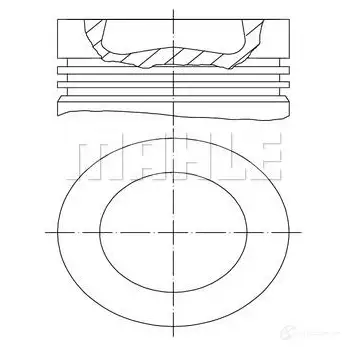 Поршень MAHLE ORIGINAL W 9AXI5G 1437604713 028 PI 00139 000