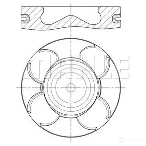 Поршень MAHLE ORIGINAL 007 PI 00158 001 1437599148 DMR4 D