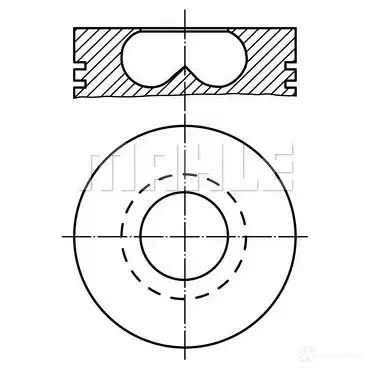 Поршень MAHLE ORIGINAL 015 70 00 2345927 EJ14GT 56 13278 0