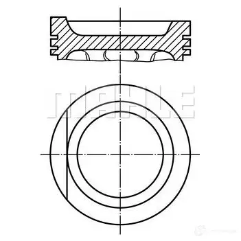 Поршень MAHLE ORIGINAL 56 10748 1W PG323N 029 90 02 2346769 изображение 0