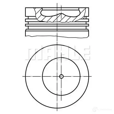 Поршень MAHLE ORIGINAL 2345466 56 00718 0 56 00718 L 0122502