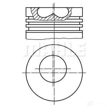 Поршень MAHLE ORIGINAL 59 76648 0 2344653 008 94 00 O9L7R изображение 0