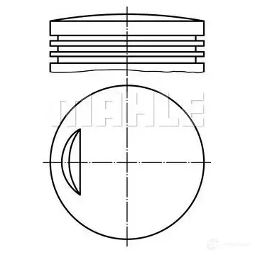 Поршень MAHLE ORIGINAL 53 42348 0 2348680 0394800 53 42348 C изображение 0