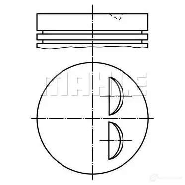 Поршень MAHLE ORIGINAL IIF7OJG 2345163 56 08808 1W 011 92 00