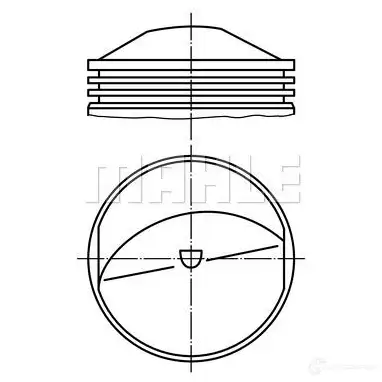 Поршень MAHLE ORIGINAL 503 71 00 56 09348 0 2354847 JSREV