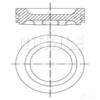 Поршень MAHLE ORIGINAL 56 10648 1 030 34 02 2347102 EF4GW