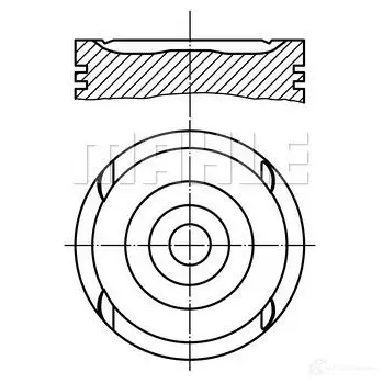 Поршень MAHLE ORIGINAL 56 08658 0 2345137 011 79 01 56 08658 1