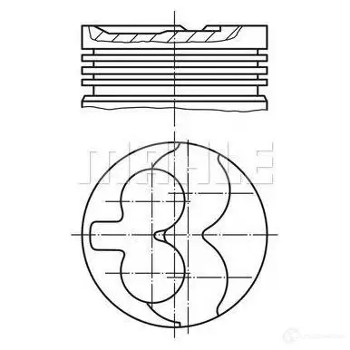 Поршень MAHLE ORIGINAL DPFO5 D9 1423555163 6400501 4009026564141