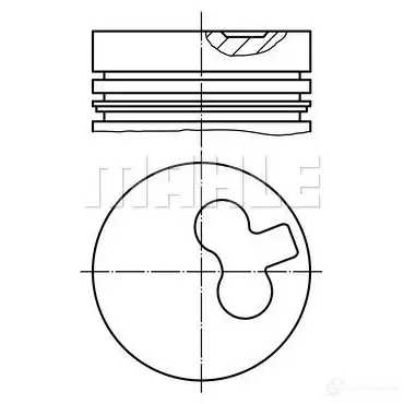 Поршень MAHLE ORIGINAL VJOUT 011 29 01 59 71848 0 2345049