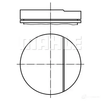 Поршень MAHLE ORIGINAL 001 75 02 56 11798 2W DOB3ET 2342314