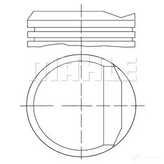 Поршень MAHLE ORIGINAL 56 01768 1W ZFPSE8 2347810 034 81 02