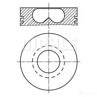 Поршень MAHLE ORIGINAL 4009026576953 5N2A 8NW 1423553713 2331300 изображение 0