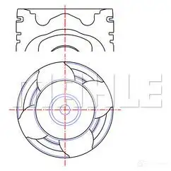 Поршень MAHLE ORIGINAL 1437601990 5C0C 9T8 227 PI 00142 000