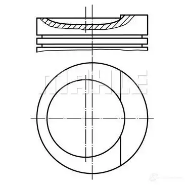 Поршень MAHLE ORIGINAL 56 04828 0 034 79 02 2347807 VJXMQZ
