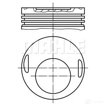 Поршень MAHLE ORIGINAL 002 69 10 2343275 F3P84KO 56 12288 0
