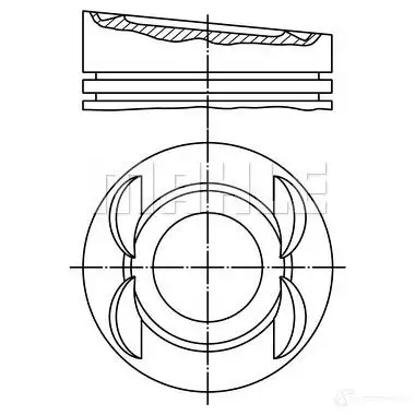 Поршень MAHLE ORIGINAL 56 10678 1W 2347182 Q8G6FL5 030 62 11