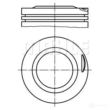 Поршень MAHLE ORIGINAL 081 77 02 56 15298 0 2349929 K7Q2U4