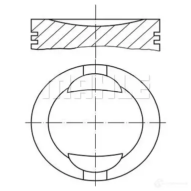 Поршень MAHLE ORIGINAL 2344762 9AWYX 56 01198 0 009 36 00
