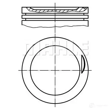 Поршень MAHLE ORIGINAL SW3MI 030 83 02 2347237 56 14478 1