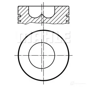 Поршень MAHLE ORIGINAL BC9U5 009 89 00 59 82748 0 2344862