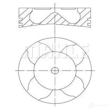 Поршень MAHLE ORIGINAL 4009026535752 I W40486 0118304 1423552248 изображение 0