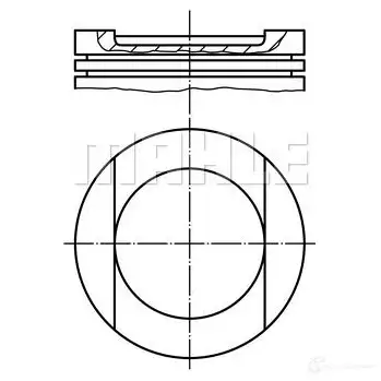 Поршень MAHLE ORIGINAL 2347850 56 04878 LW 56 04878 1W 034 96 00 изображение 0