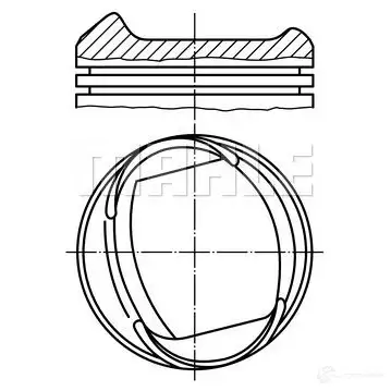 Поршень MAHLE ORIGINAL 013 32 00 IFXHEUD 56 06478 0 2345514 изображение 0